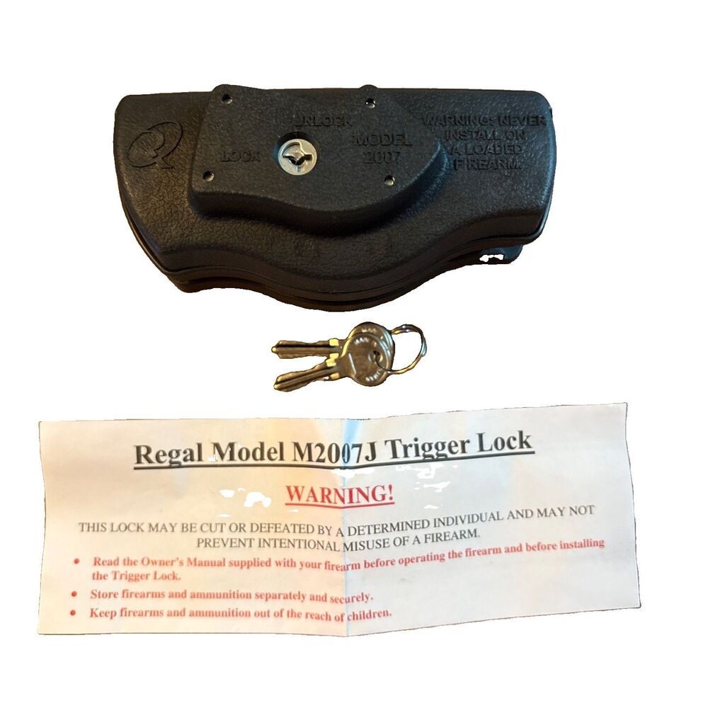 Regal Model M2007J Rifle / Shotgun Trigger Lock NIP W/ 2 Keys CA DOJ Approved!